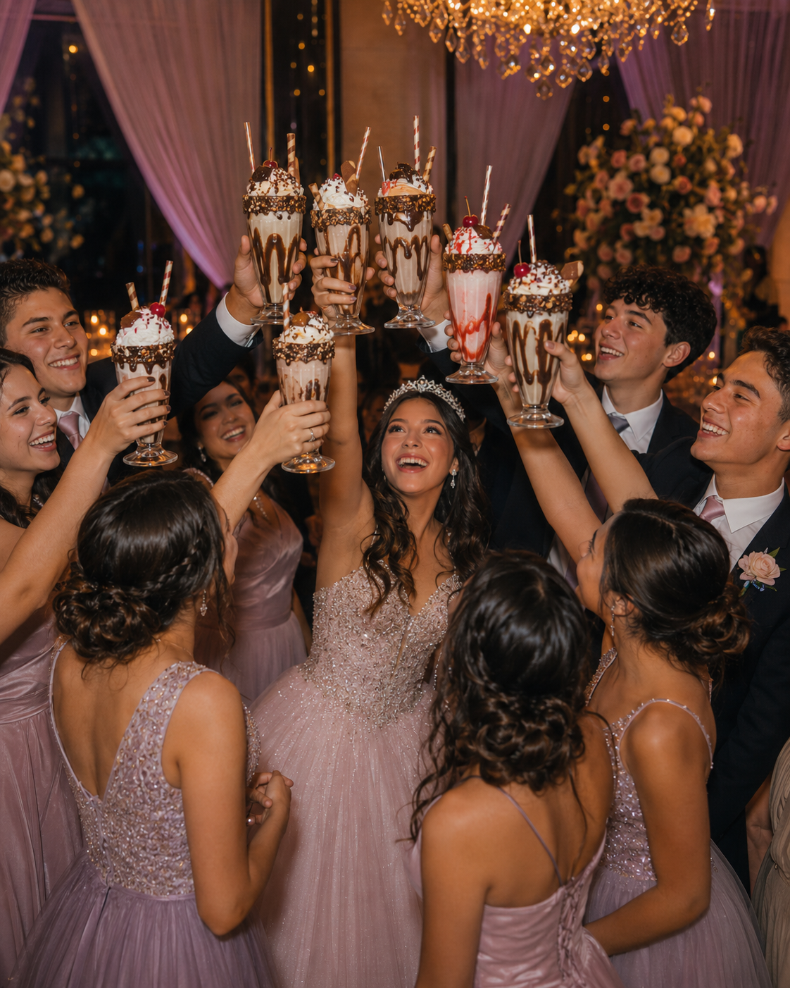 Brinde de milkshake em casamento e festas em Guaratinguetá, Taubaté e São José dos Campos